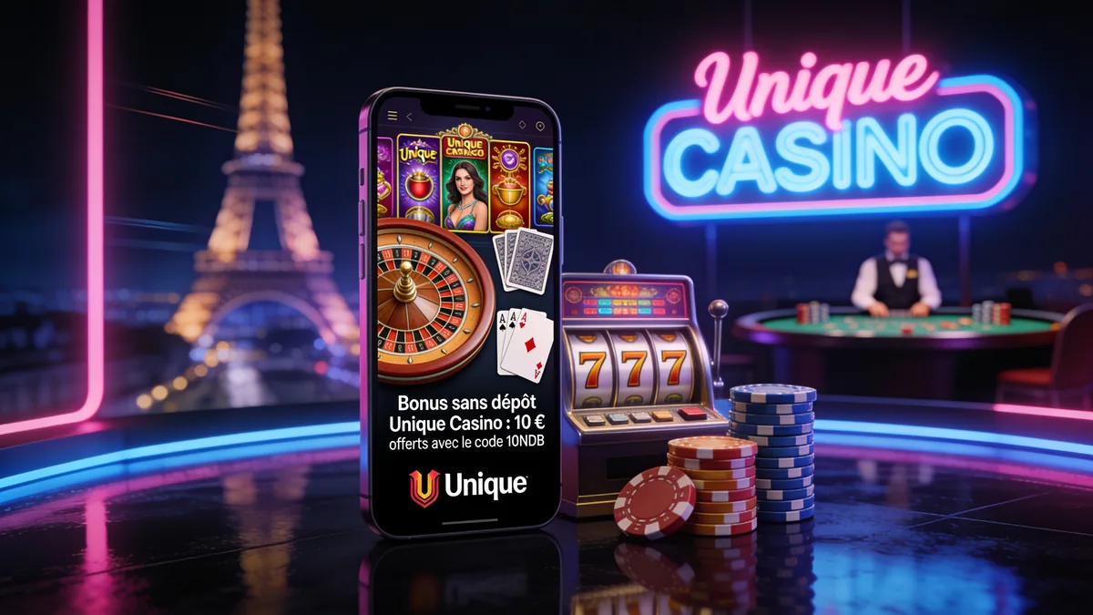 unique casino en France — Bonus sans dépôt Unique Casino : 10 € offerts avec le code 10NDB